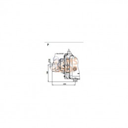KPSB490PRA100; BATTIONI PAGANI; Poulie de pompe à vide 13520 l/min avec lubrification automatique et Ballast B.P.; pièce detaché