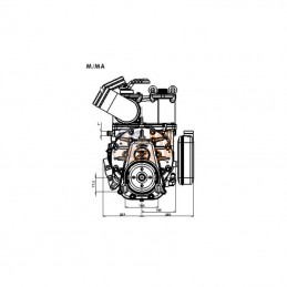 KPSB550HRA100; BATTIONI PAGANI; Entraînement hydraulique de pompe à vide 15270 l/min avec lubrification automatique et Ballast B