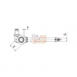 6100300029; BATTIONI PAGANI; Pistolet piv hydr 4" réglable; pièce detachée