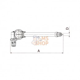 6100300029; BATTIONI PAGANI; Pistolet piv hydr 4" réglable; pièce detachée