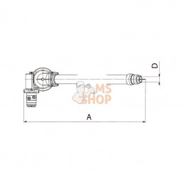 6100300027; BATTIONI PAGANI; Pistolet pivotant 4" hydr.     ; pièce detachée