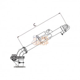 6100300027; BATTIONI PAGANI; Pistolet pivotant 4" hydr.     ; pièce detachée