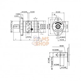 2601DF; BATTIONI PAGANI; Moteur hydraulique BP BG315; pièce detachée