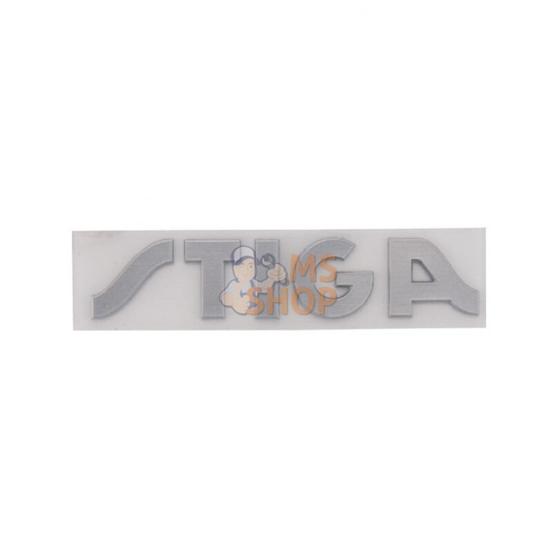 1143674942; CASTELGARDEN; Étiquette STIGA 3D, 93x19mm; pièce detachée