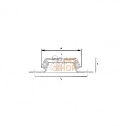 1109EGA105; EGANA; Support de machine EGA 400 kg; pièce detachée