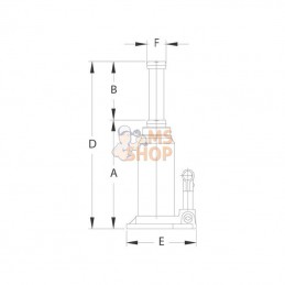 CBJ50G2; COMPAC; Cric hydraulique bouteille 50 T; pièce detachée