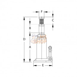 CBJ15G2; COMPAC; Cric hydraulique bouteille 15; pièce detachée