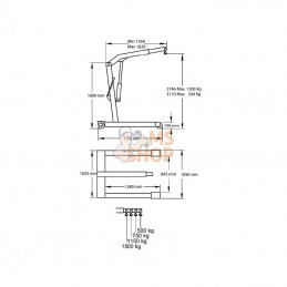 CC15P; COMPAC; Grue d'atelier 1500kg; pièce detachée