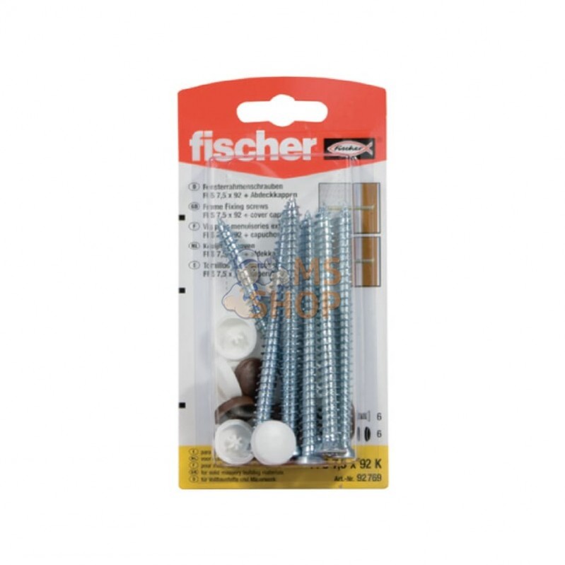 FFS7592K; FISCHER; Cheville avec vis pour encadre; pièce detachée FFS7592K; FISCHER; Cheville avec vis pour encadre; pièce detachée