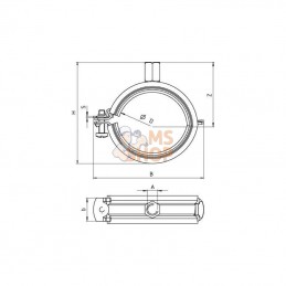 FRSP4853L; FISCHER; Collier de serrage 48-54 mm +EAN; pièce detachée