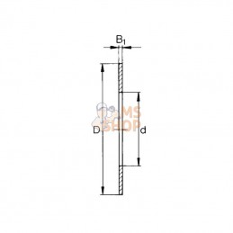 TW426615PTFE; GLT/LHG; Rondelle de butée; pièce detachée