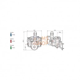 60840002; COMET; Pompe à piston à membrane MC20; pièce detachée