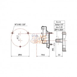 60840032; COMET; Pompe piston-membrane MC 25; pièce detachée