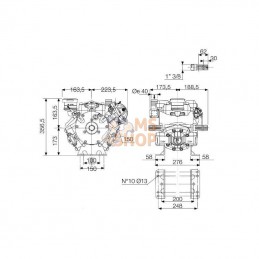 60940019; COMET; Pompe APS 101; pièce detachée
