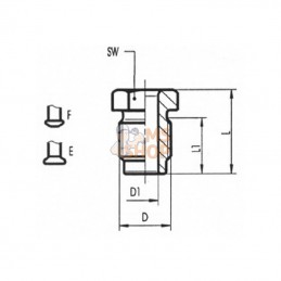 A0586; FTE; Raccord M12x1 / 6,3mm E; pièce detachée