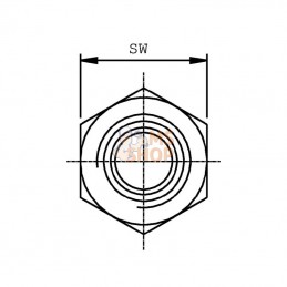 VNBW0812RVS; DICSA; Adaptateur M/W 1/2x3/4BSP inox; pièce detachée