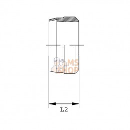 SR8LRVS; DICSA; Bague coupante 8L inoxydable; pièce detachée