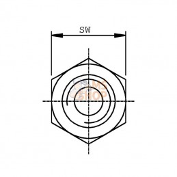 VNBN0408RVS; DICSA; Adaptateur M 1/4BSPx1/2NPT in; pièce detachée