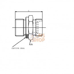 GES12LR38WDRVS; DICSA; Raccord à visser mâle GES 12L R3/8 inox; pièce detachée