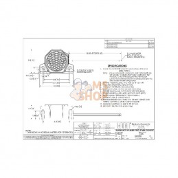 EA5200; BRITAX; Alarme de recul multifréquence 97 dB 12/24W bruit blanc; pièce detachée