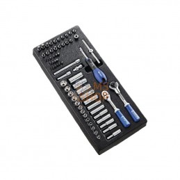 E030715; EXPERT; Module de douilles 1/4" 67 pcs; pièce detachée