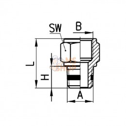 S25201412; CAMOZZI; Réducteur; pièce detachée