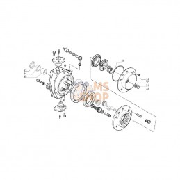CI339634; CARRARO; Pignon; pièce detachée