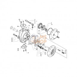CI339634; CARRARO; Pignon; pièce detachée