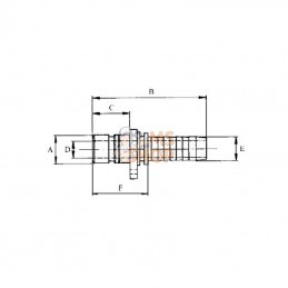 WEO147100604; CEJN; Embout WEO DN06-13 mm; pièce detachée