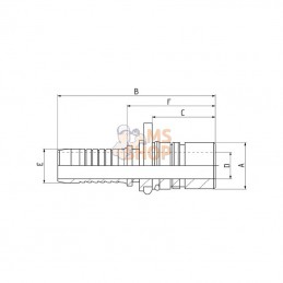 WEO147160616; CEJN; Raccord DN10-Ø13mm + joint t.; pièce detachée