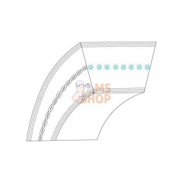 532131264; FLYMO; Courroie trapézoïdale 36"; pièce detachée