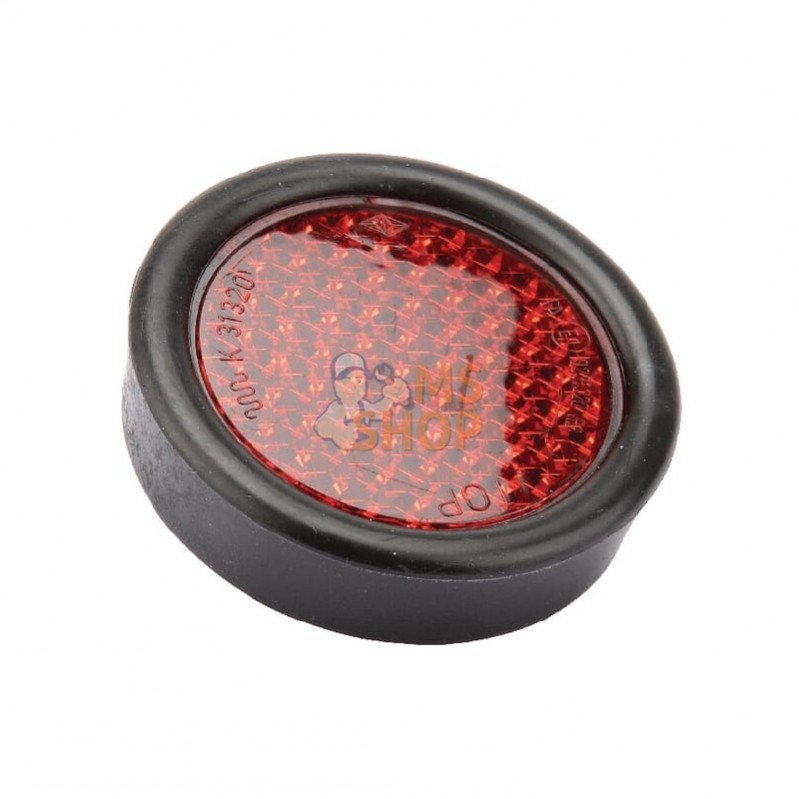 5624; GEKA; Catadioptre rond rouge Ø50/65mm à visser; pièce detachée