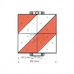 LOF18FR; GEKA; Panneau avert. 285x285mm z. d; pièce detachée