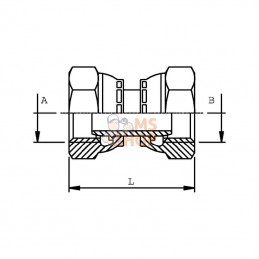 FFB1210TB; BURNETT & HILLMAN; Raccord FI 5/8x3/4 BSP; pièce detachée