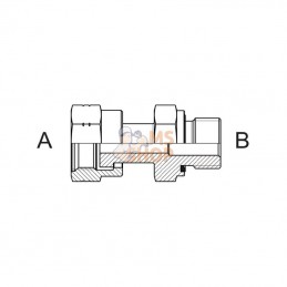 FMOB1610; BURNETT & HILLMAN; Accouplem. ORFS 1 UNF 5/8" BSP; pièce detachée