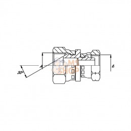 FFBM0612; BURNETT & HILLMAN; Raccord FI 3/8 BSP x M12; pièce detachée