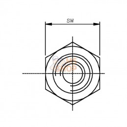 VRB1202; BURNETT & HILLMAN; Réduction MG3/4-FG1/8; pièce detachée