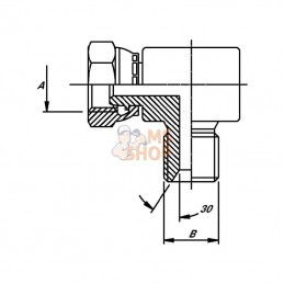 MF900806K; BURNETT & HILLMAN; Raccord coudé FI-FE 1/2x3/8BSP; pièce detachée