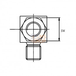 MMC9004K; BURNETT & HILLMAN; Union mâle MBSP1/4-MC1/4 90°; pièce detachée