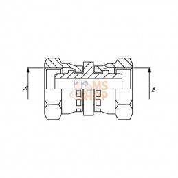 FFM1822; BURNETT & HILLMAN; Raccord FI M18 x M22; pièce detachée