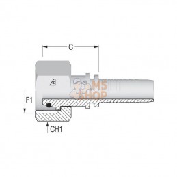 PGSO1322; DIETZEL; Raccord DN13-M22x150-14S; pièce detachée