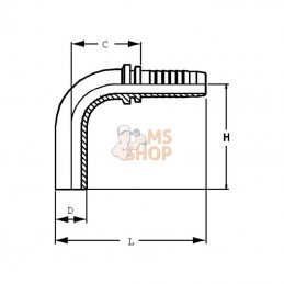 PT8890; DIETZEL; Raccord lisse DN08-8L 90°; pièce detachée