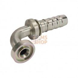 12GS08FLH90040; GATES; Racc. à sertir DN20+31,8 bride 90°; pièce detachée