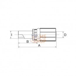 12G22MSP; GATES; Racc. à sertir DN20-22mm+ embout; pièce detachée