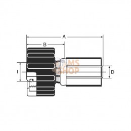 4G15FPWXL; GATES; Embout Powerwash DN6-M22x1,5; pièce detachée