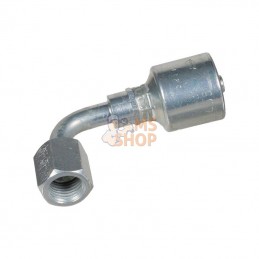 4G5FJX90023; GATES; Racc. à sertir 90° DN6-1/2 JIC; pièce detachée