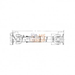 EDS021201830W; KRAMP; Arbre de transm. L1830; pièce detachée