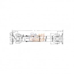 EDS021201830W; KRAMP; Arbre de transm. L1830; pièce detachée