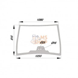 G716810040050N; KRAMP; Pare-brise; pièce detachée