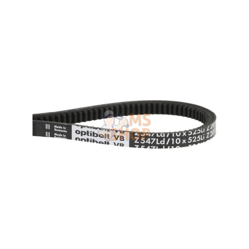 VB10525; OPTIBELT; Courroie trapézoïdale dentée Z20 1/2 10x525 Optibelt; pièce detachée VB10525; OPTIBELT; Courroie trapézoïdale dentée Z20 1/2 10x525 Optibelt; pièce detachée